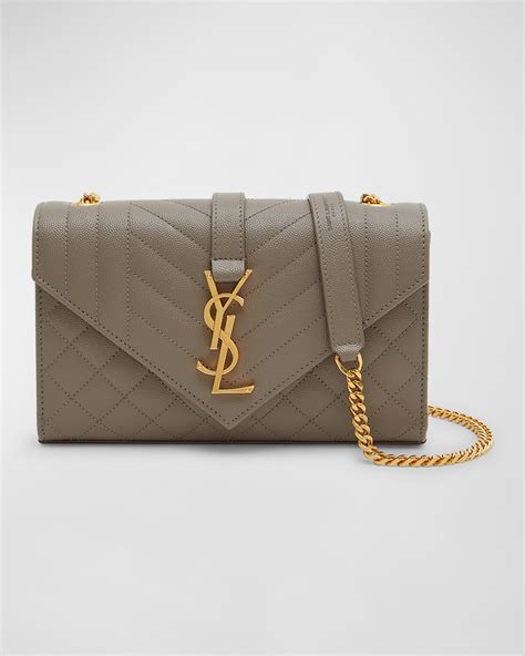 Saint Laurent Envelope Triquilt Small YSL Shoulder Bag in 